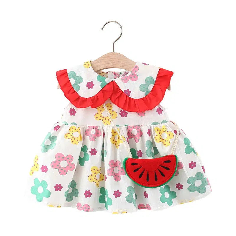 Summer Newborn Dress Fashion Collar Princess Dress