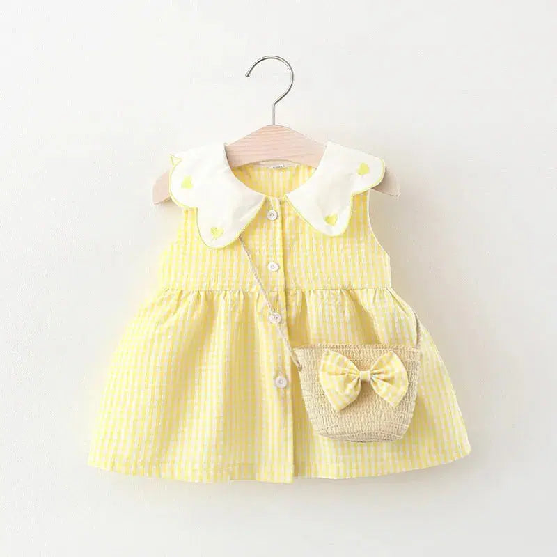 Summer Newborn Dress Fashion Collar Princess Dress