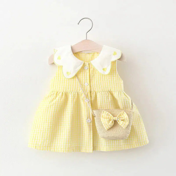 Summer Newborn Dress Fashion Collar Princess Dress