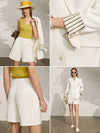 Summer Office Lady Solid Patchwork Women Suit BENNYS 