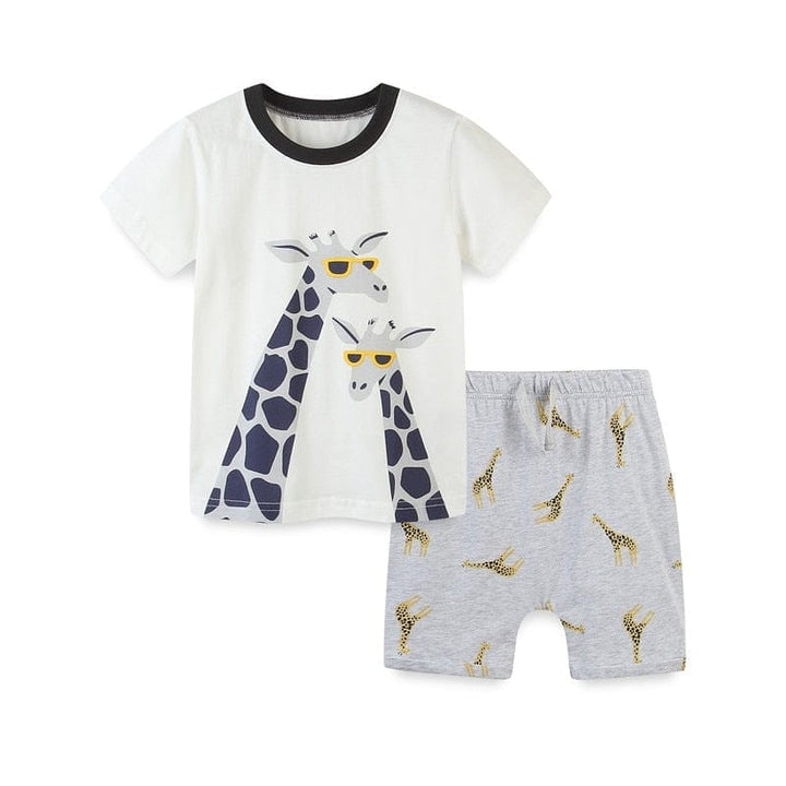 Summer Print Boys And Girls Clothing Sets BENNYS 