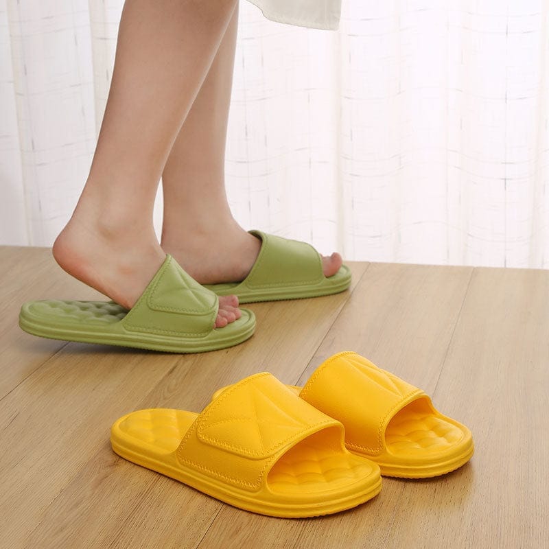 Summer Slippers Plaid Design Bathroom Slippers For Women Shoes BENNYS 