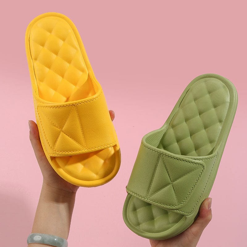 Summer Slippers Plaid Design Bathroom Slippers For Women Shoes BENNYS 