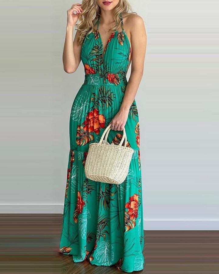 Summer Spring Vacation Sleeveless Sexy Boho Beach Dress BENNYS 