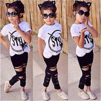 Summer Style Kids Cotton T-shirt And Leggings BENNYS 