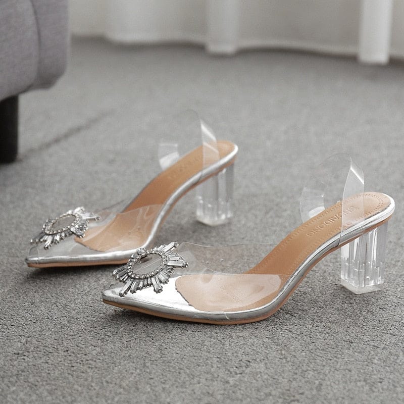 Summer Transparent High Heels Sandals For Women BENNYS 
