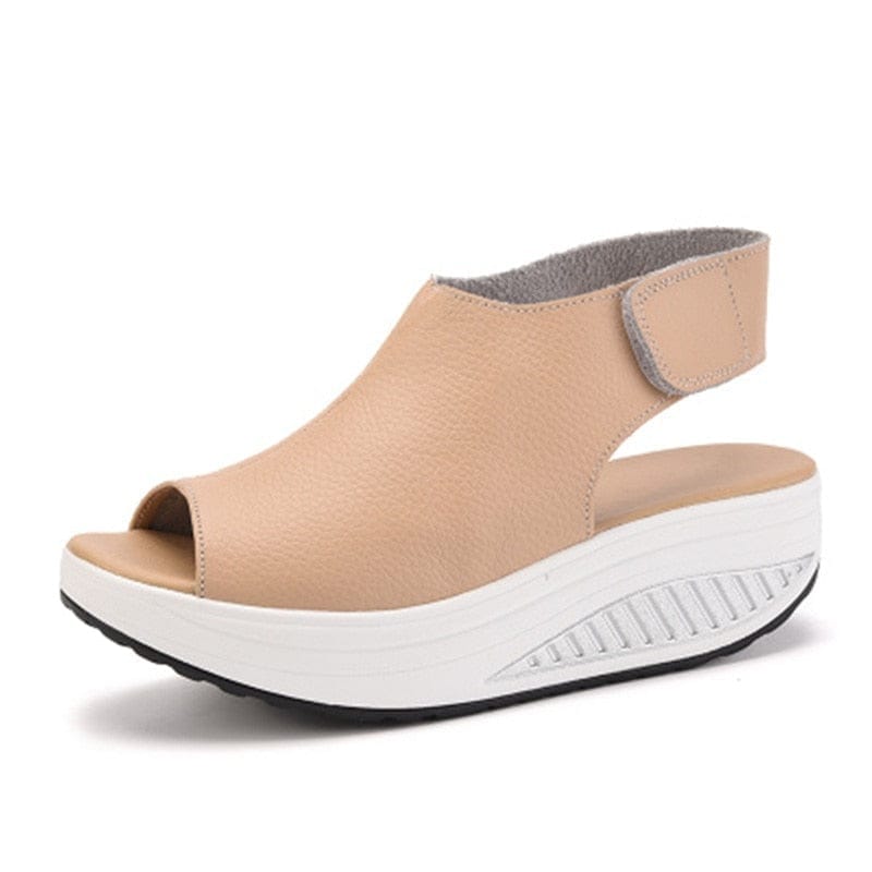 Summer Women s Sandals Platform Wedges Peep Toe Casual Shoes