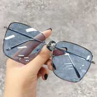 Sunglasses Women Luxury 2022 Drive Travel Big Square Frame Brand Design Gradient BENNYS 