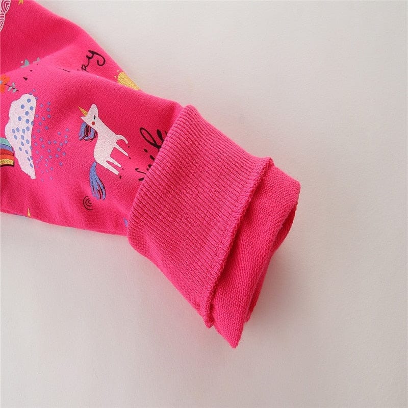 Sweatshirts For Girls Animals Embroidered Fashion Cotton Hoodies BENNYS 