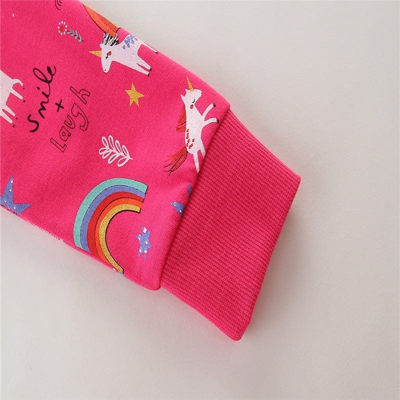 Sweatshirts For Girls Animals Embroidered Fashion Cotton Hoodies BENNYS 