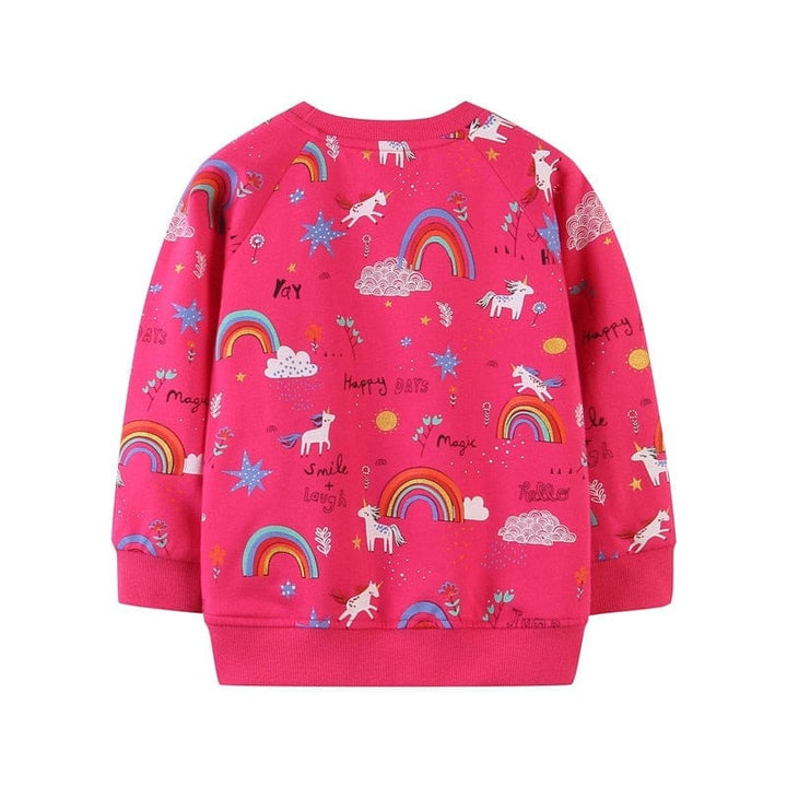 Sweatshirts For Girls Animals Embroidered Fashion Cotton Hoodies BENNYS 