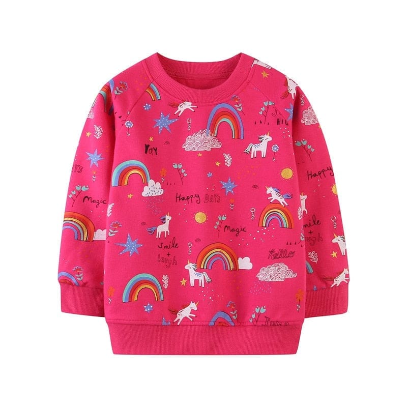 Sweatshirts For Girls Animals Embroidered Fashion Cotton Hoodies BENNYS 