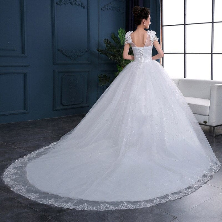 Sweet Wedding Dresses Classic V-neck Wedding Ball Gown BENNYS 