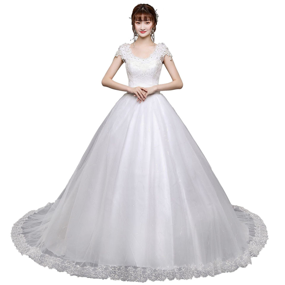 Sweet Wedding Dresses Classic V-neck Wedding Ball Gown BENNYS 