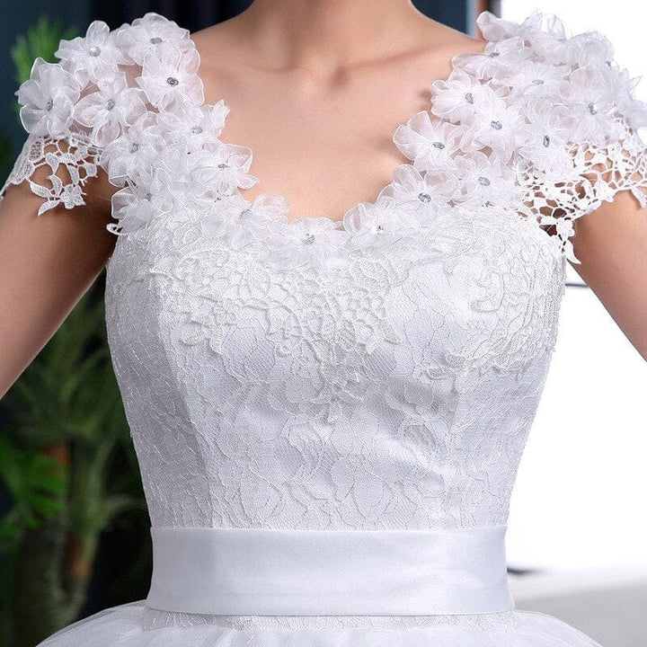 Sweet Wedding Dresses Classic V-neck Wedding Ball Gown BENNYS 