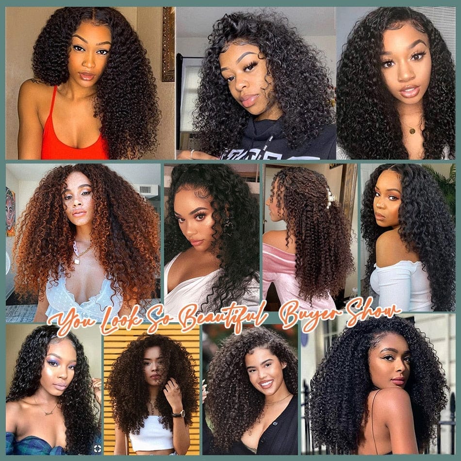 Synthetic 7 Pcs Full Head Afro Hair Extension Curls 26”/65cm BENNYS 