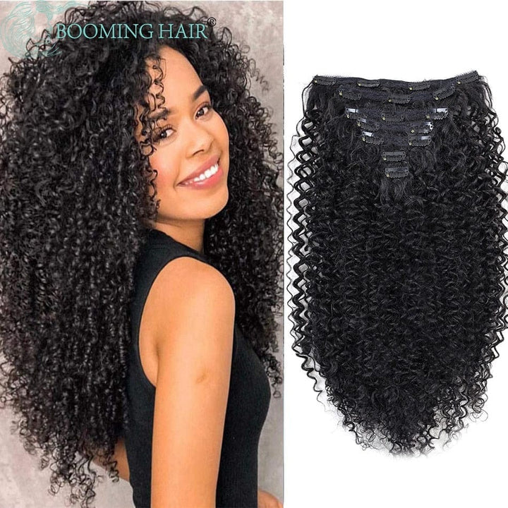 Synthetic 7 Pcs Full Head Afro Hair Extension Curls 26”/65cm BENNYS 