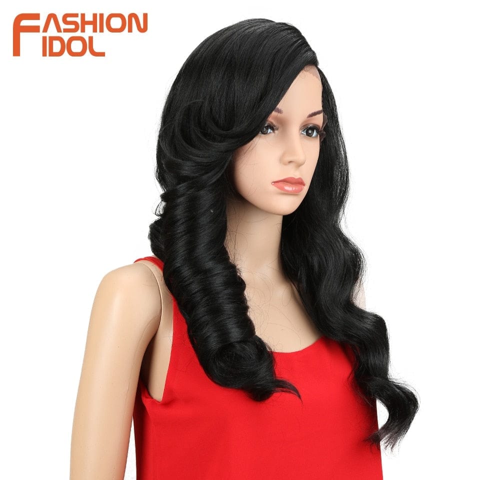 Synthetic Lace Front Wig Loose Deep Wave 24Inch OmbreWigs BENNYS 