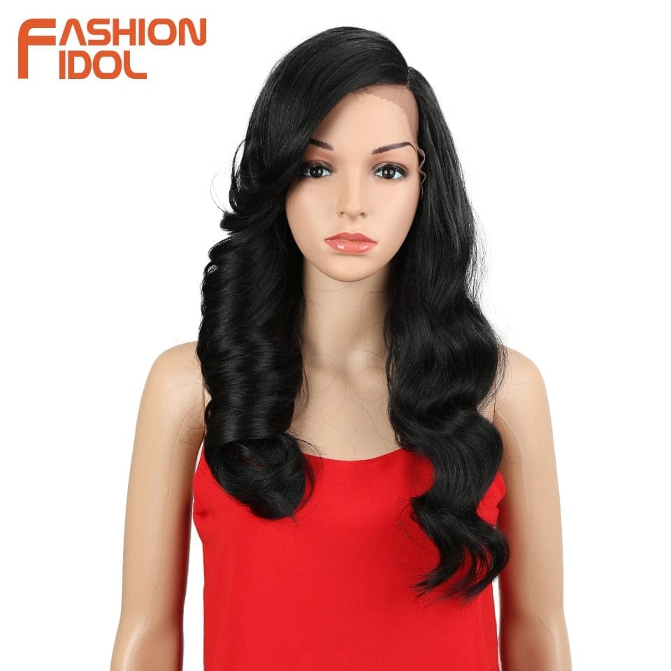 Synthetic Lace Front Wig Loose Deep Wave 24Inch OmbreWigs BENNYS 