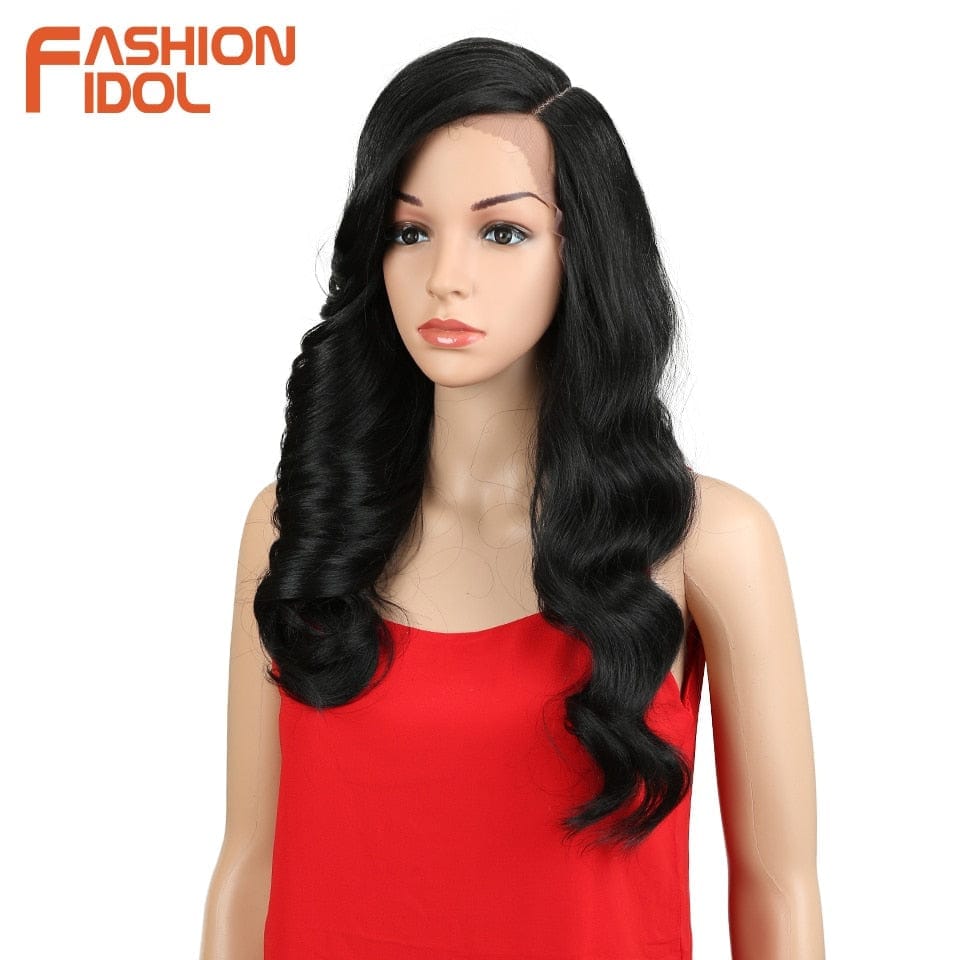 Synthetic Lace Front Wig Loose Deep Wave 24Inch OmbreWigs Bennys