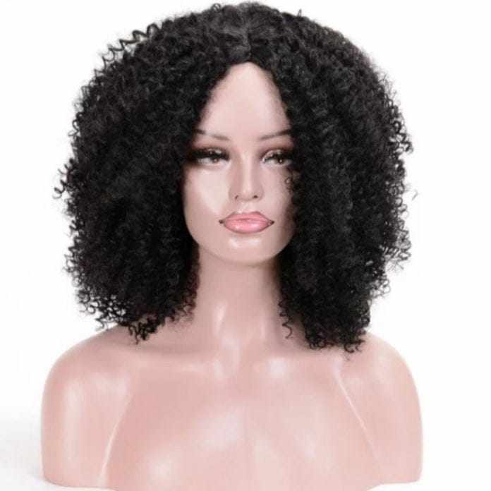 Synthetic Ombre Curly Wigs for Women Short Afro Wig BENNYS 