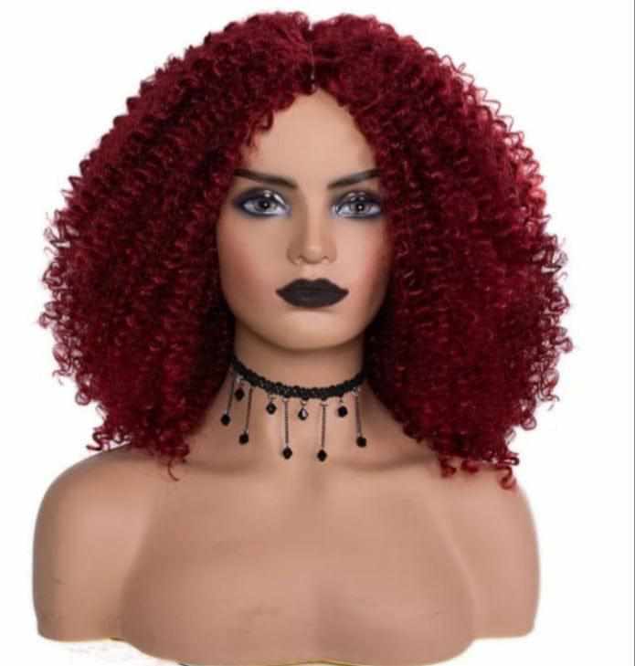 Synthetic Ombre Curly Wigs for Women Short Afro Wig BENNYS 