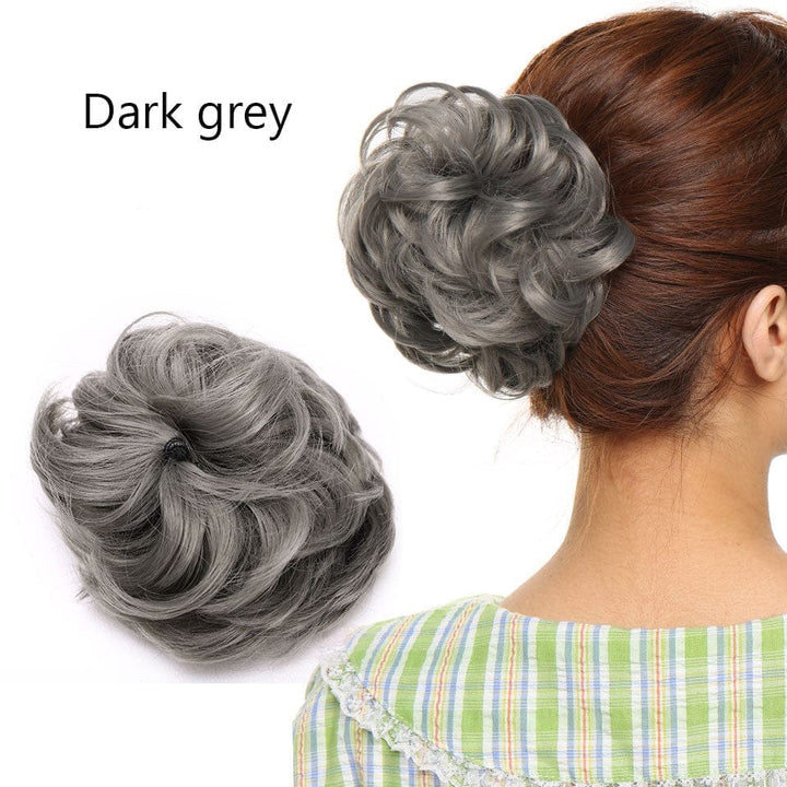 Synthetic Women Scrunchies Hair Elastic Hair Bun  Ponytail Extensions For Women BENNYS 