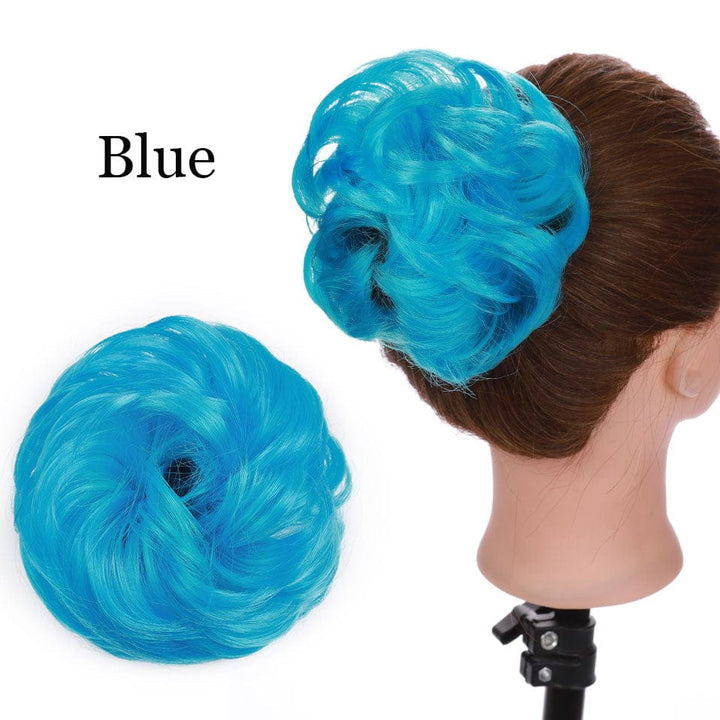 Synthetic Women Scrunchies Hair Elastic Hair Bun  Ponytail Extensions For Women BENNYS 