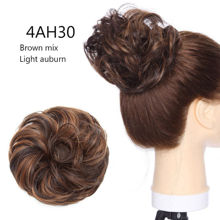 Synthetic Women Scrunchies Hair Elastic Hair Bun  Ponytail Extensions For Women BENNYS 