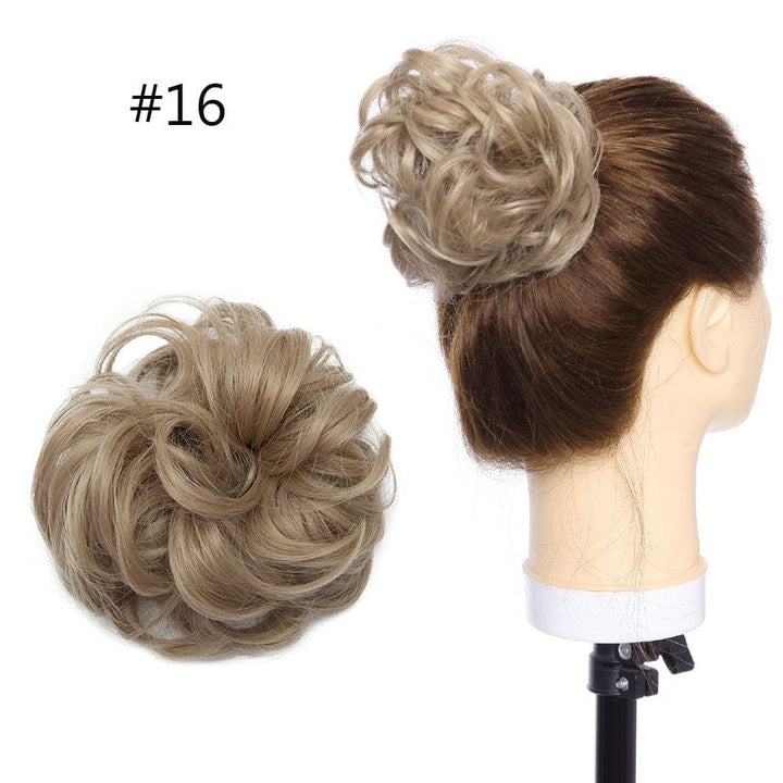 Synthetic Women Scrunchies Hair Elastic Hair Bun  Ponytail Extensions For Women BENNYS 