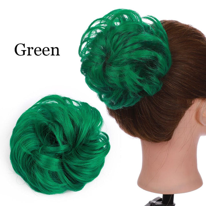Synthetic Women Scrunchies Hair Elastic Hair Bun  Ponytail Extensions For Women BENNYS 