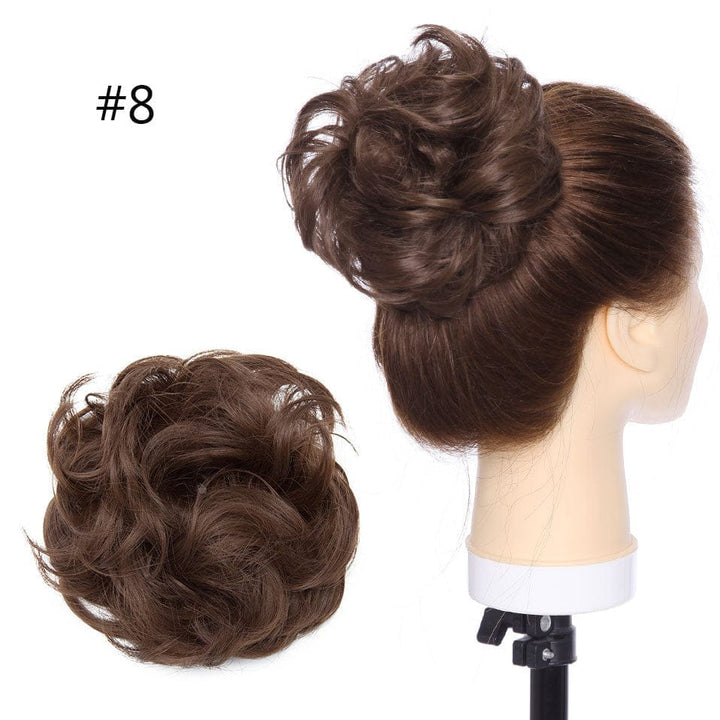 Synthetic Women Scrunchies Hair Elastic Hair Bun  Ponytail Extensions For Women BENNYS 