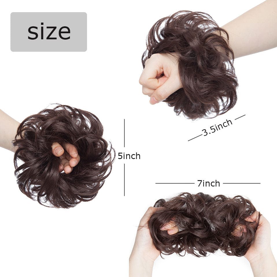Synthetic Women Scrunchies Hair Elastic Hair Bun  Ponytail Extensions For Women BENNYS 