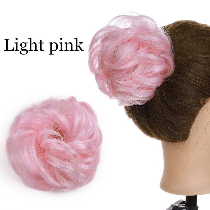 Synthetic Women Scrunchies Hair Elastic Hair Bun  Ponytail Extensions For Women BENNYS 