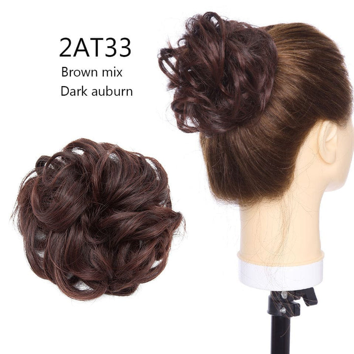 Synthetic Women Scrunchies Hair Elastic Hair Bun  Ponytail Extensions For Women BENNYS 