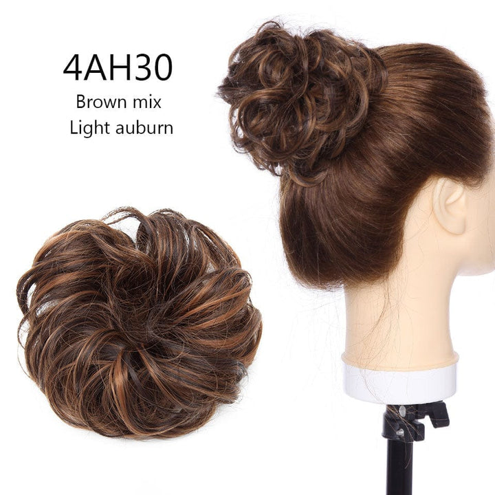 Synthetic Women Scrunchies Hair Elastic Hair Bun  Ponytail Extensions For Women BENNYS 
