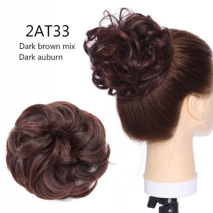 Synthetic Women Scrunchies Hair Elastic Hair Bun  Ponytail Extensions For Women BENNYS 
