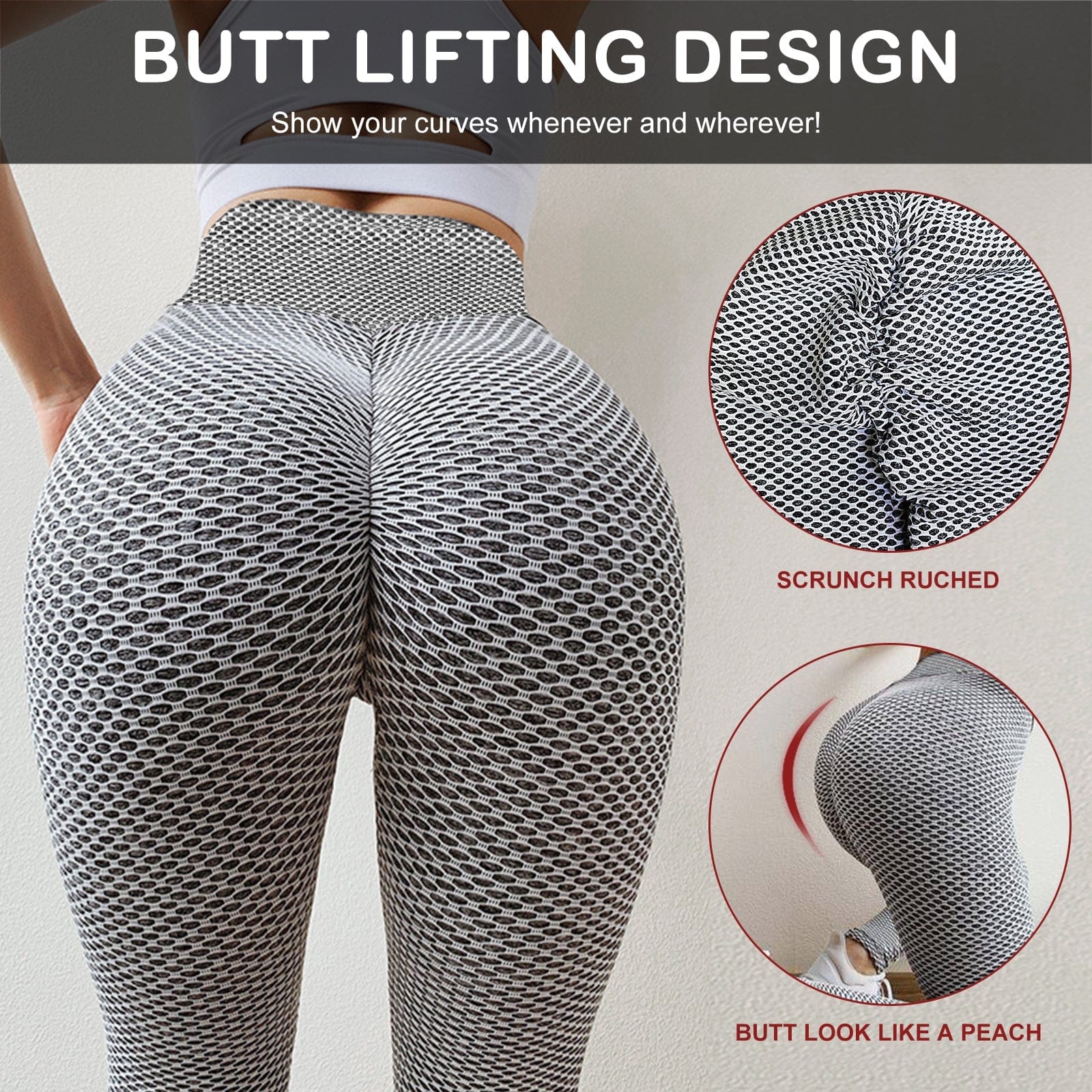 TIK Tok Leggings Women Butt Lifting Workout Tights Plus Size Sports Hi –  Bennys Beauty World