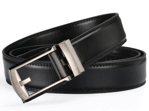 TV Belt Men's Comfort Click Fake Pin Buckle Men's Leather Belt BENNYS 