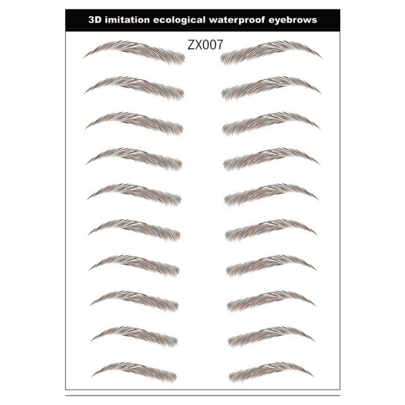 Tattoo Eyebrow Waterproof Stereo Natural 4D Hair-Like Eyebrow Sticker BENNYS 