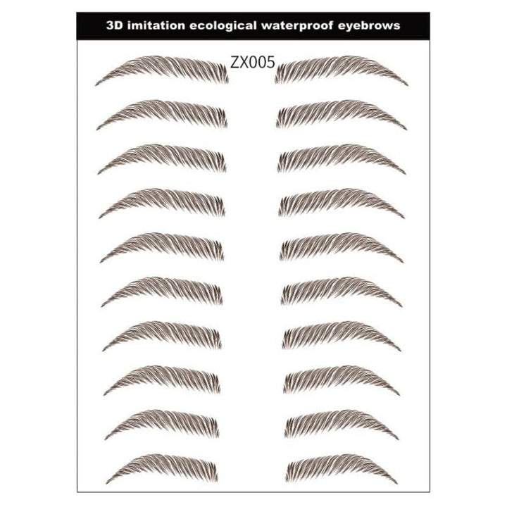 Tattoo Eyebrow Waterproof Stereo Natural 4D Hair-Like Eyebrow Sticker BENNYS 