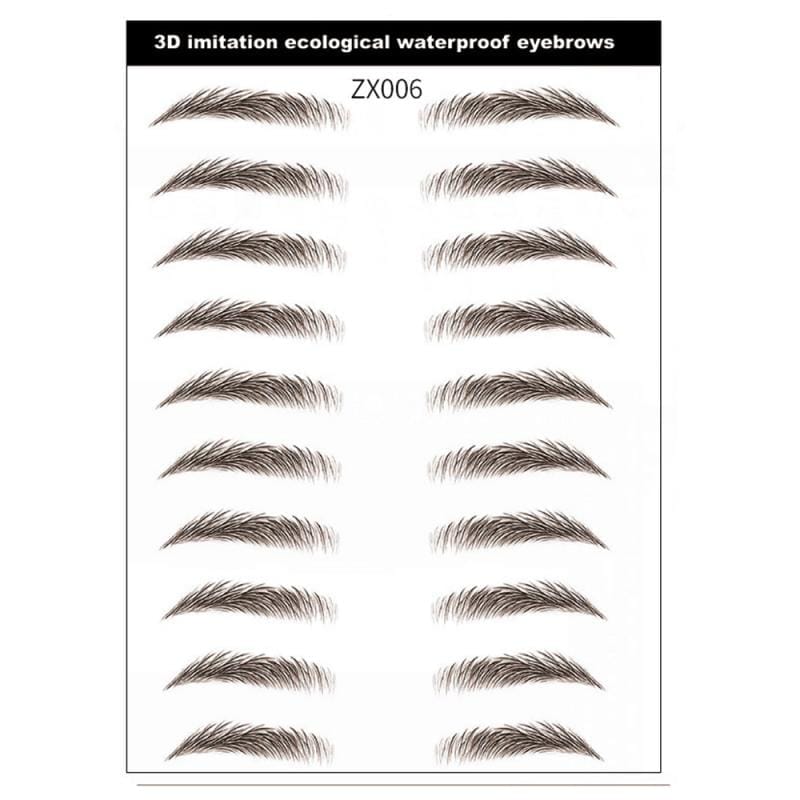 Tattoo Eyebrow Waterproof Stereo Natural 4D Hair-Like Eyebrow Sticker BENNYS 