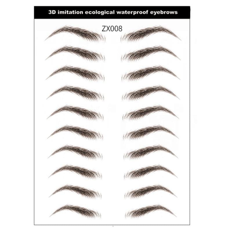 Tattoo Eyebrow Waterproof Stereo Natural 4D Hair-Like Eyebrow Sticker BENNYS 