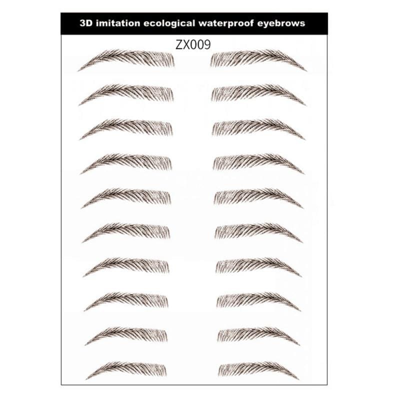 Tattoo Eyebrow Waterproof Stereo Natural 4D Hair-Like Eyebrow Sticker BENNYS 