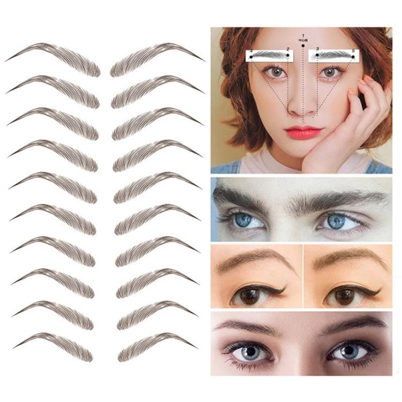 Tattoo Eyebrow Waterproof Stereo Natural 4D Hair-Like Eyebrow Sticker BENNYS 