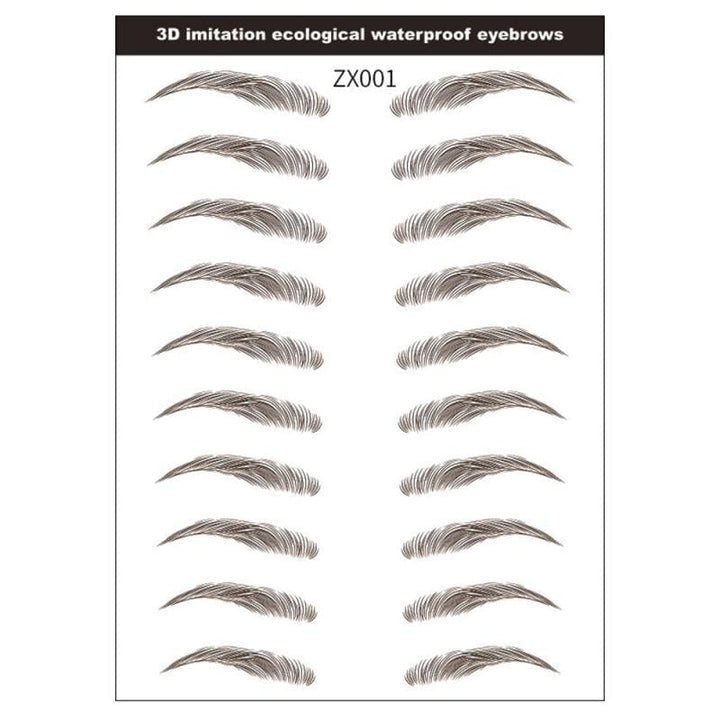 Tattoo Eyebrow Waterproof Stereo Natural 4D Hair-Like Eyebrow Sticker BENNYS 