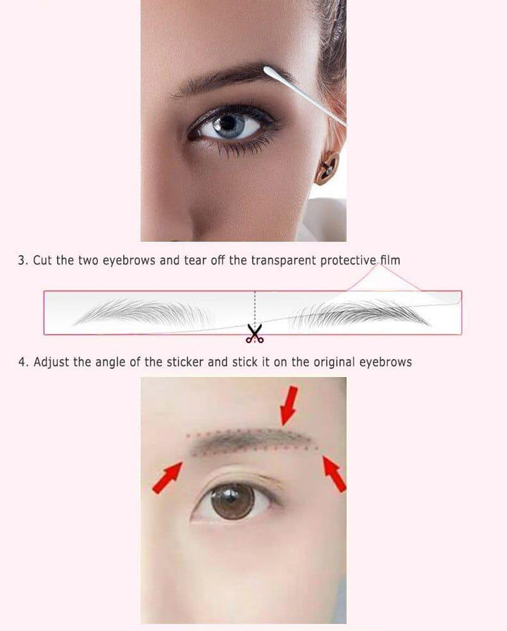 Tattoo Eyebrow Waterproof Stereo Natural 4D Hair-Like Eyebrow Sticker BENNYS 