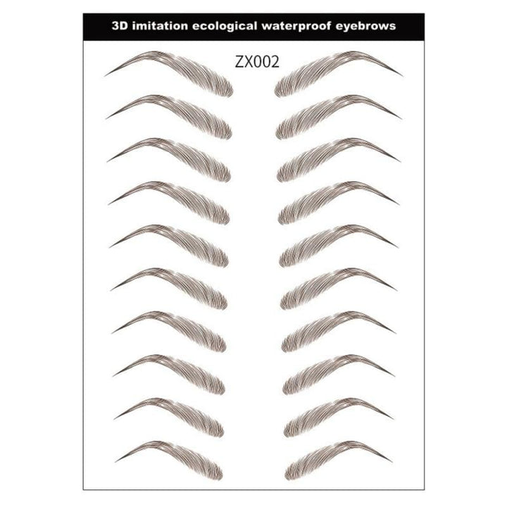 Tattoo Eyebrow Waterproof Stereo Natural 4D Hair-Like Eyebrow Sticker BENNYS 