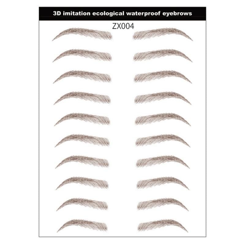 Tattoo Eyebrow Waterproof Stereo Natural 4D Hair-Like Eyebrow Sticker BENNYS 