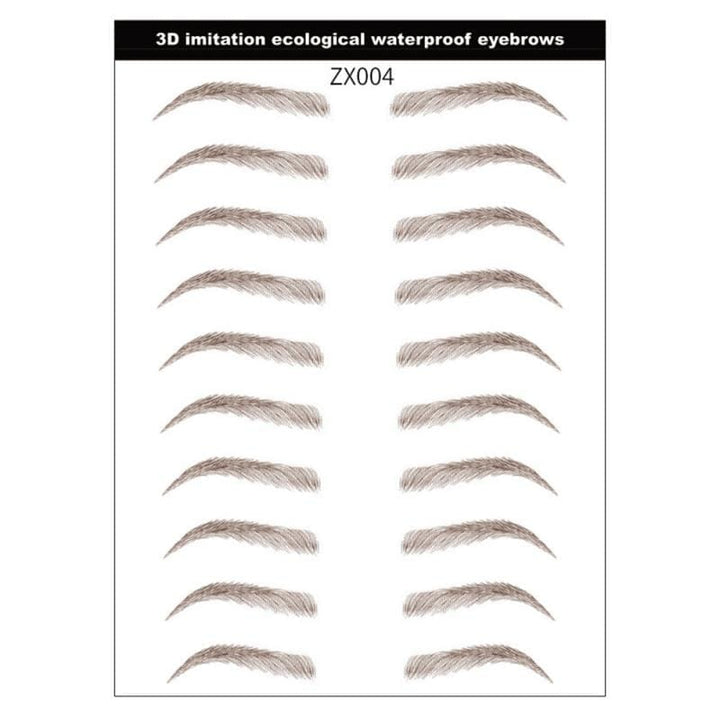 Tattoo Eyebrow Waterproof Stereo Natural 4D Hair-Like Eyebrow Sticker BENNYS 